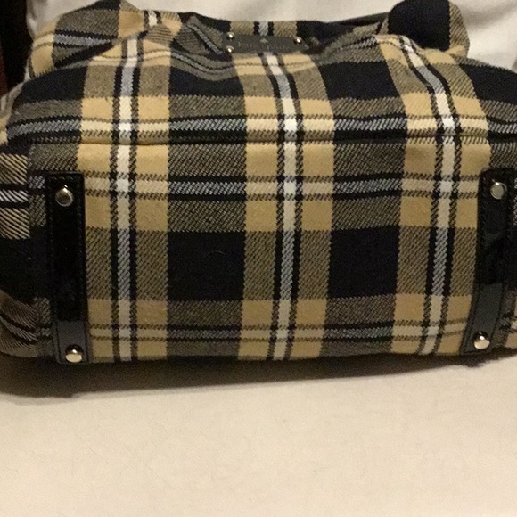 Used twice Kate Spade Soft Wool Plaid Tote/Handbag - Picture 6 of 11